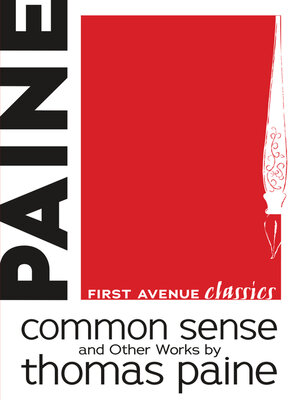 cover image of Common Sense and Other Works by Thomas Paine